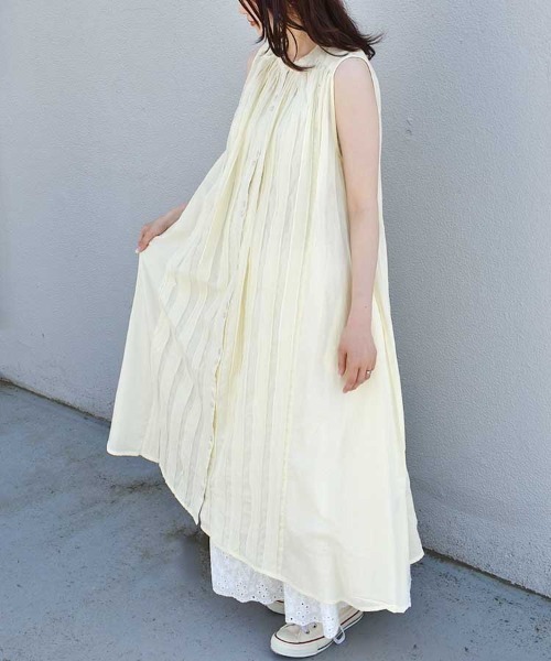 Bleu Bleuet（ブルーブルーエ）の「ノースリーブワンピース（ワンピース・レディース・イエロー/ブラック・FREE）」の11枚目の写真