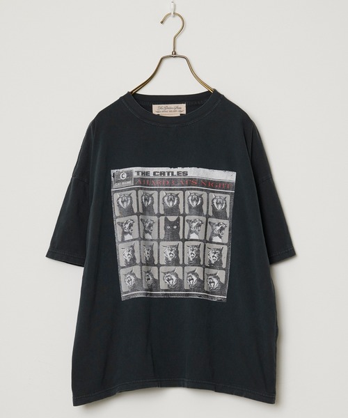 REMI RELIEF(レミレリーフ)の「REMI RELIEF/レミレリーフ HARS SP加工20/-天竺BIGサイズT(A HARD CAT'S NIGHT) ヴィンテージ コットンTシャツ メンズ 秋 秋服 2026年秋冬(Tシャツ/カットソー・メンズ・ホワイト/ブラック/ワインレッド・M/L)」の12枚目の写真