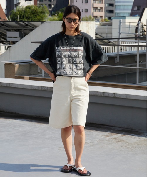 REMI RELIEF(レミレリーフ)の「REMI RELIEF/レミレリーフ HARS SP加工20/-天竺BIGサイズT(A HARD CAT'S NIGHT) ヴィンテージ コットンTシャツ メンズ 秋 秋服 2026年秋冬(Tシャツ/カットソー・メンズ・ホワイト/ブラック/ワインレッド・M/L)」の22枚目の写真