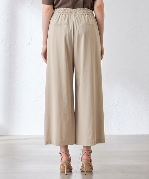 MACKINTOSH LONDON(マッキントッシュ ロンドン)の「【Lesbury Easy Pants/レスベリー イージーパンツ】トリコットストレッチワイドパンツ(その他パンツ・レディース・ベージュ/ブラック/ブラウン・38/36)」の7枚目の写真