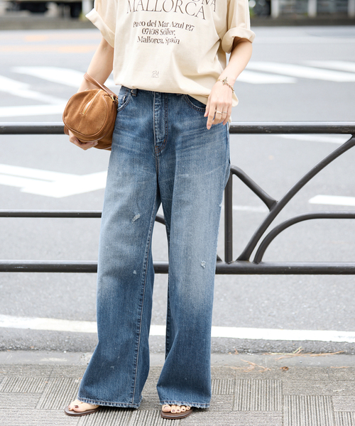 FRAMeWORK（フレームワーク）の「DENIM DELIGHT DAYS セルビッチデニムベルボトムジーンズ（デニムパンツ・レディース・ブルー系その他・26/30/28）」の12枚目の写真