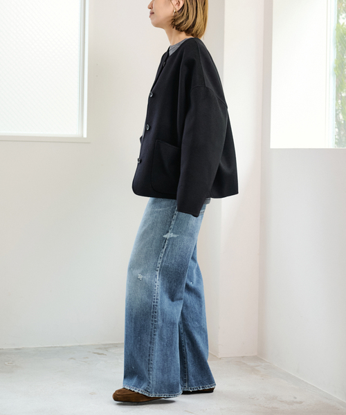 FRAMeWORK（フレームワーク）の「DENIM DELIGHT DAYS セルビッチデニムベルボトムジーンズ（デニムパンツ・レディース・ブルー系その他・26/30/28）」の18枚目の写真