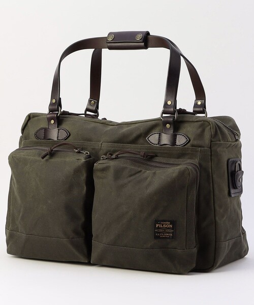 FILSON(フィルソン)の「FILSON/フィルソン 48 Hour Tin Cloth Duffle Bag/48アワー ティンクロス ダッフルバッグ(ボストンバッグ・メンズ・オリーブ・ONE SIZE)」の1枚目の写真