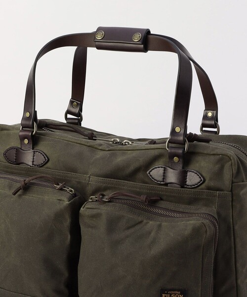 FILSON(フィルソン)の「FILSON/フィルソン 48 Hour Tin Cloth Duffle Bag/48アワー ティンクロス ダッフルバッグ(ボストンバッグ・メンズ・オリーブ・ONE SIZE)」の5枚目の写真