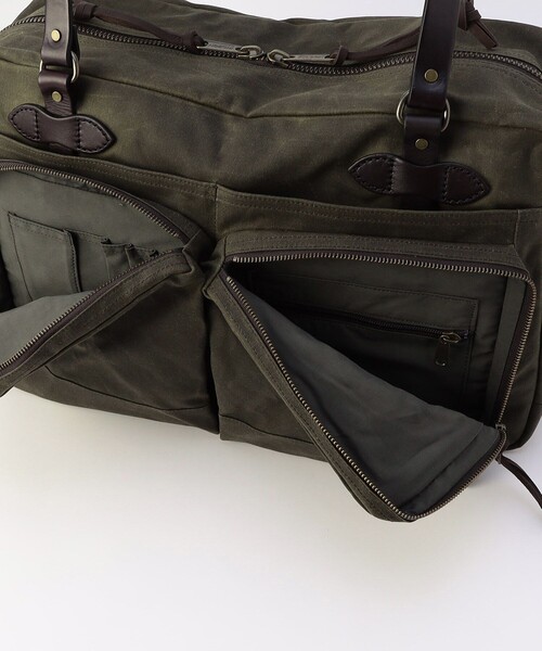 FILSON(フィルソン)の「FILSON/フィルソン 48 Hour Tin Cloth Duffle Bag/48アワー ティンクロス ダッフルバッグ(ボストンバッグ・メンズ・オリーブ・ONE SIZE)」の9枚目の写真