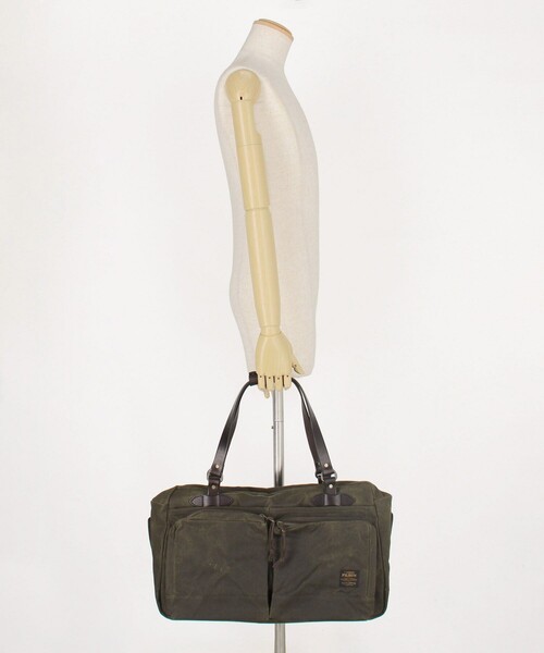 FILSON(フィルソン)の「FILSON/フィルソン 48 Hour Tin Cloth Duffle Bag/48アワー ティンクロス ダッフルバッグ(ボストンバッグ・メンズ・オリーブ・ONE SIZE)」の12枚目の写真