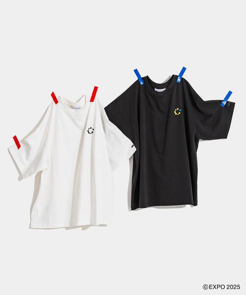 Collaboration URBAN RESEARCH(コラボレーションアーバンリサーチ)の「EXPO2025 RINGER T-SHIRTS(Tシャツ/カットソー・メンズ・チャコールグレー/オフホワイト/オートミール/ブラック系その他/グレー・SMALL/LARGE/MEDIUM)」の7枚目の写真