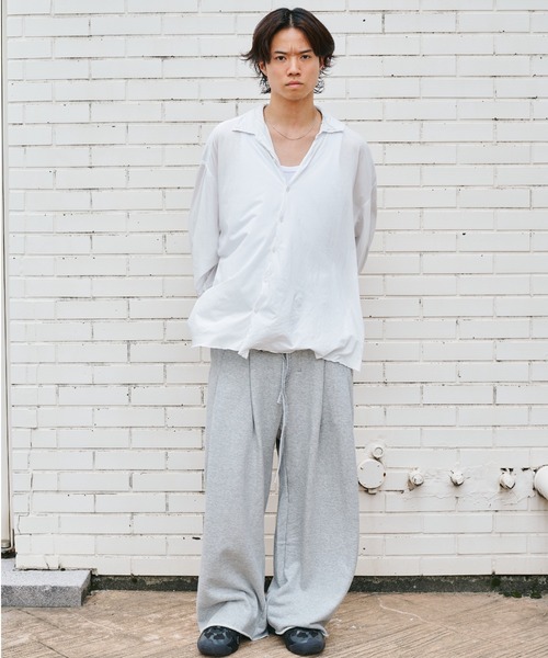 SHINYAKOZUKA(シンヤコヅカ)の「ordinary home baggy(スウェットパンツ・メンズ・ブラック/グレー・SMALL/MEDIUM)」の9枚目の写真