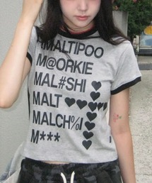【UNISEX】Wai Kei／MaltipooレタリングTシャツ