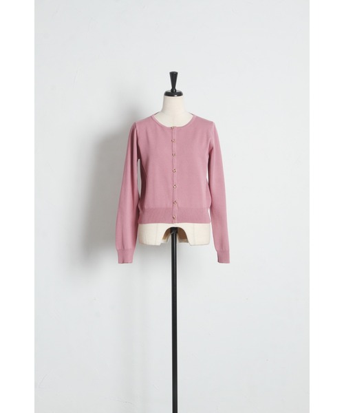 tocco closet(トッコ クローゼット)の「UVカット&接触冷感&ハンドウォッシュ♪リボンモチーフ釦カーディガン(カーディガン/ボレロ・レディース・オフホワイト/ブラック/ローズ・M)」の17枚目の写真