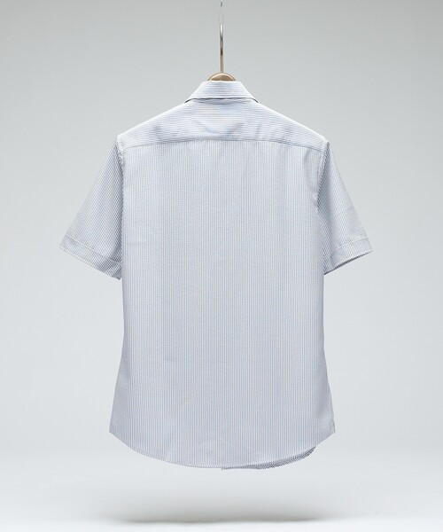 DESIGNWORKS（デザインワークス）の「【立体襟】半袖サッカーシャツ（シャツ/ブラウス・メンズ・ホワイト/ネイビー/グレー/ブルー・48/46/50/52）」の6枚目の写真
