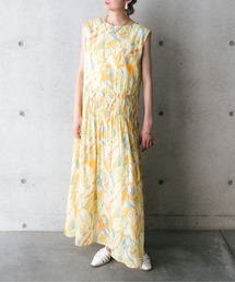 DOLLUPOOPS（ドールアップウップス）の「Botanical Bird Shirring Dress(ボタニカルバードシャーリングワンピース)（ワンピース）」