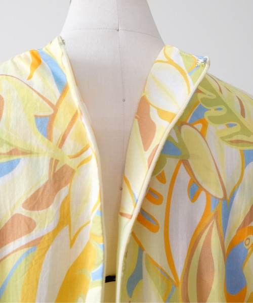 DOLLUPOOPS(ドールアップウップス)の「Botanical Bird Shirring Dress(ボタニカルバードシャーリングワンピース)(ワンピース・レディース・ブルー/イエロー・FREE)」の22枚目の写真
