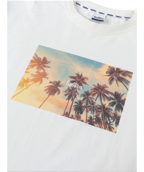 RadBlue（ラッドブルー）の「DrySilkyCotton Tシャツ  【Sunset palm】（Tシャツ/カットソー・メンズ・ブラック/ホワイト・XL/M/S/L）」の4枚目の写真