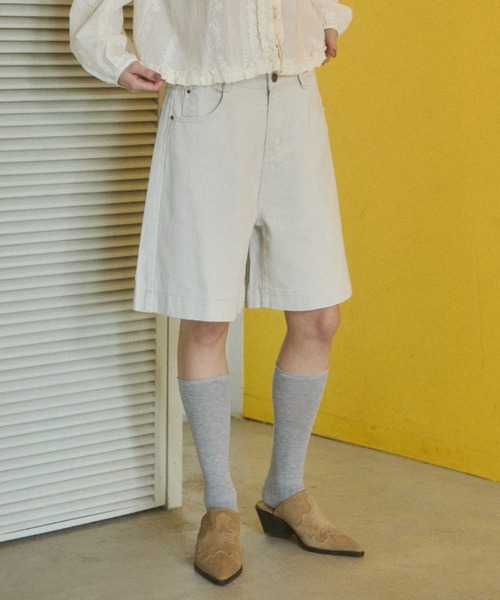 ELTONE(エルトーン)の「ハーフツイルパンツ(その他パンツ・レディース・ネイビー/アイボリー・MEDIUM/SMALL)」の18枚目の写真