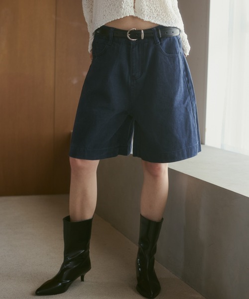 ELTONE(エルトーン)の「ハーフツイルパンツ(その他パンツ・レディース・ネイビー/アイボリー・MEDIUM/SMALL)」の8枚目の写真