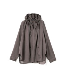 mizuiro ind フードギャザーネックシャツ