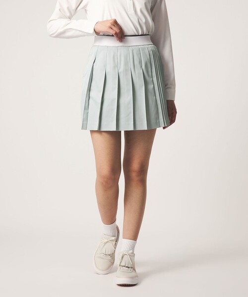 UNITED ARROWS GOLF(ユナイテッドアローズゴルフ)の「スポーティ プリーツスカート 撥水(スカート・レディース・ホワイト/ライトグレー・S/M/L)」の4枚目の写真