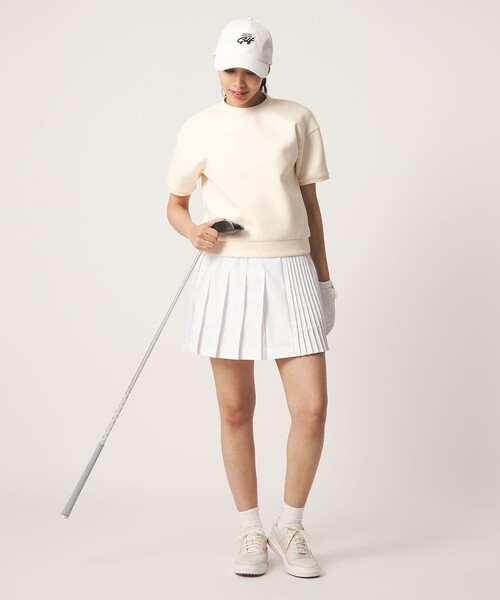 UNITED ARROWS GOLF(ユナイテッドアローズゴルフ)の「スポーティ プリーツスカート 撥水(スカート・レディース・ホワイト/ライトグレー・S/M/L)」の7枚目の写真