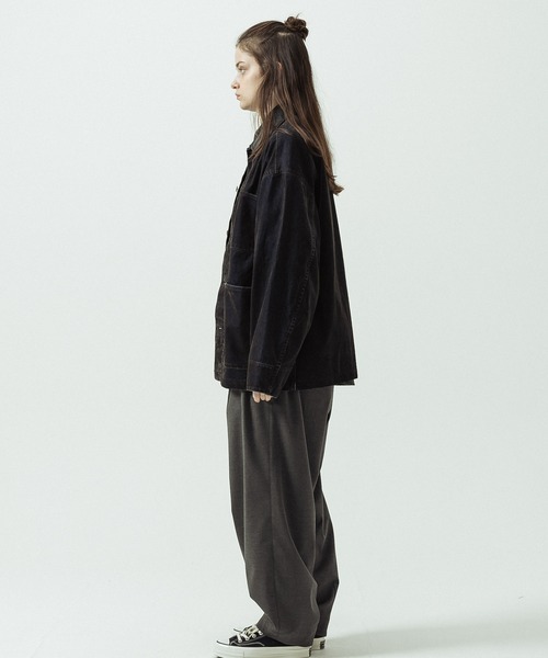 SLICK(スリック)の「【SLICK/スリック】Flock Denim Coverall/フロックデニム カバーオール(カバーオール・メンズ・インディゴブルー・3/2/1)」の13枚目の写真