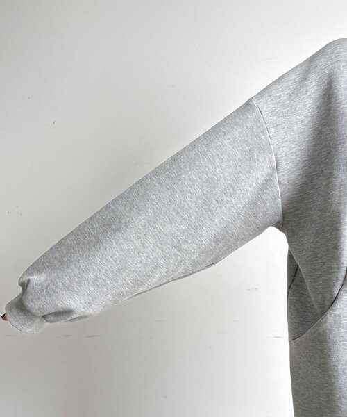 DouDou(ドゥドゥ)の「【WEB限定/セットアップ可能】ポンチレースパーカー(Tシャツ/カットソー・レディース・グレー/ブラック/オフホワイト・FREE)」の14枚目の写真
