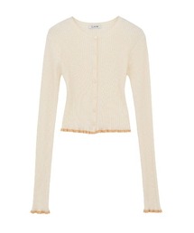 CLANE | 【CLANE/クラネ】CONTRAST TRIM SHEER KNIT CARDIGAN/コントラストトリムシアーニットカーディガン(カーディガン/ボレロ)