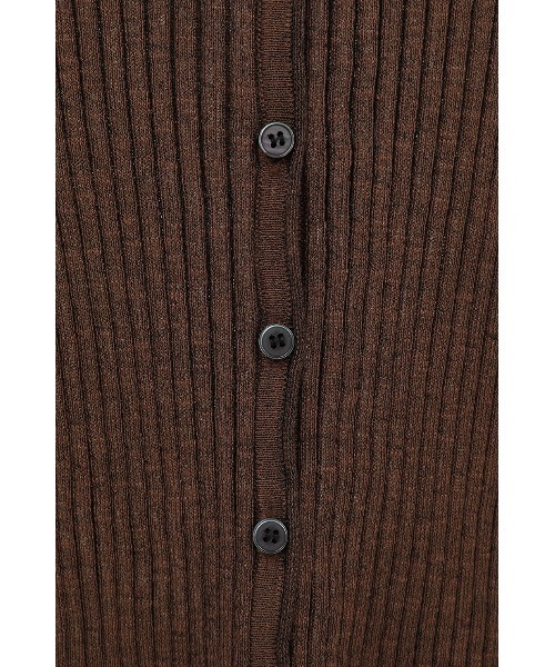 CLANE（クラネ）の「【CLANE/クラネ】CONTRAST TRIM SHEER KNIT CARDIGAN/コントラストトリムシアーニットカーディガン（カーディガン/ボレロ・レディース・ブラック/ホワイト/ブラウン・1）」の21枚目の写真
