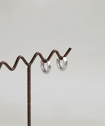 [silver925]ダイヤカットミニフープピアス〈金属アレルギー対応〉