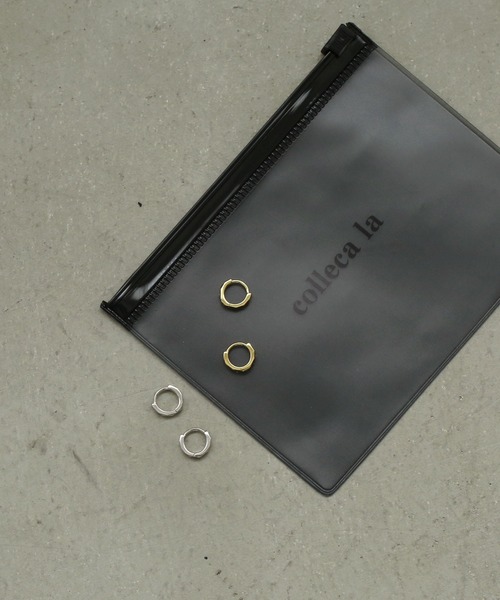 colleca la（コレカラ）の「[silver925]ダイヤカットミニフープピアス〈金属アレルギー対応〉（ピアス（両耳用）・レディース・ゴールド/シルバー・FREE）」の7枚目の写真
