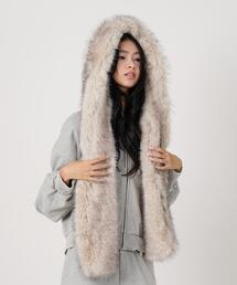 MITSUKI/ミツキ/FAUX MUFFLER HOODIE