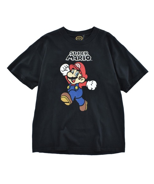LABORATORY R(ラボラトリーアール)の「【USED】NINTENDO “Super Mario” ギーク Tシャツ(Tシャツ/カットソー・メンズ・ブラック・MEDIUM)」の1枚目の写真