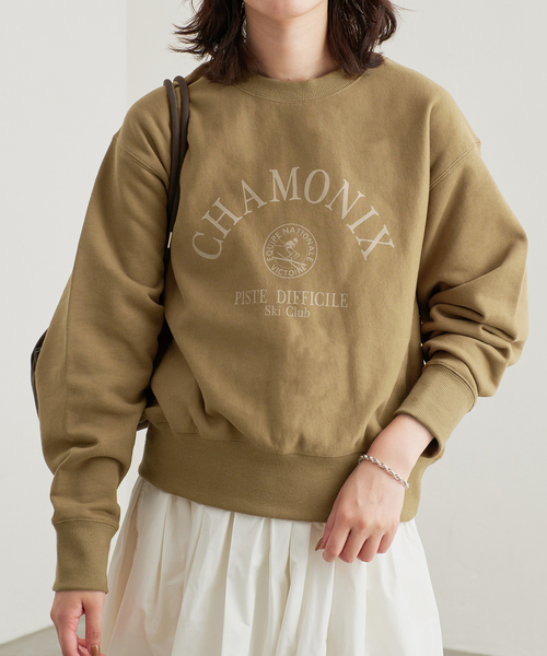 SLOBE IENA(スローブイエナ)の「CHAMONIX Clubスウェット(スウェット・レディース・スカイブルー/チャコールグレー/カーキ・FREE)」の15枚目の写真