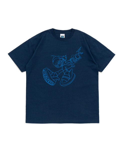 NET SOCIAL CLUB(ネットソーシャルクラブ)の「サイバーボーイ 半袖Tシャツ (ダークブルー)(Tシャツ/カットソー・レディース・その他・LARGE/X-LARGE/SMALL/MEDIUM)」の1枚目の写真