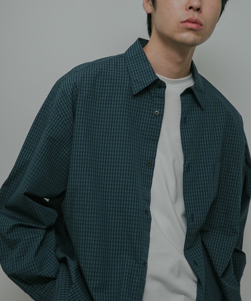 URBAN RESEARCH DOORS(アーバンリサーチドアーズ)の「OG Cotton Poplin Plaid Shirts(シャツ/ブラウス・メンズ・ブラウン/グリーン・LARGE/MEDIUM)」の2枚目の写真