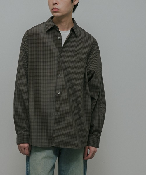 URBAN RESEARCH DOORS(アーバンリサーチドアーズ)の「OG Cotton Poplin Plaid Shirts(シャツ/ブラウス・メンズ・ブラウン/グリーン・LARGE/MEDIUM)」の3枚目の写真