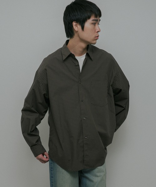 URBAN RESEARCH DOORS(アーバンリサーチドアーズ)の「OG Cotton Poplin Plaid Shirts(シャツ/ブラウス・メンズ・ブラウン/グリーン・LARGE/MEDIUM)」の4枚目の写真