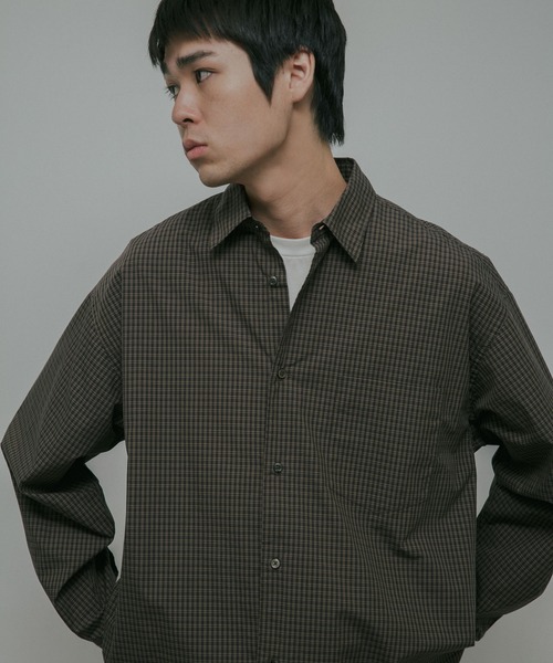 URBAN RESEARCH DOORS(アーバンリサーチドアーズ)の「OG Cotton Poplin Plaid Shirts(シャツ/ブラウス・メンズ・ブラウン/グリーン・LARGE/MEDIUM)」の6枚目の写真