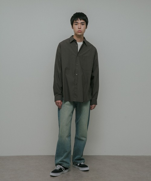 URBAN RESEARCH DOORS(アーバンリサーチドアーズ)の「OG Cotton Poplin Plaid Shirts(シャツ/ブラウス・メンズ・ブラウン/グリーン・LARGE/MEDIUM)」の8枚目の写真