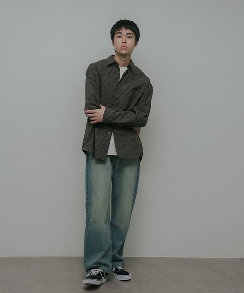 URBAN RESEARCH DOORS(アーバンリサーチドアーズ)の「OG Cotton Poplin Plaid Shirts(シャツ/ブラウス・メンズ・ブラウン/グリーン・LARGE/MEDIUM)」の9枚目の写真