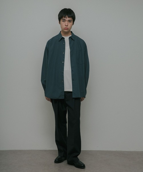 URBAN RESEARCH DOORS(アーバンリサーチドアーズ)の「OG Cotton Poplin Plaid Shirts(シャツ/ブラウス・メンズ・ブラウン/グリーン・LARGE/MEDIUM)」の14枚目の写真