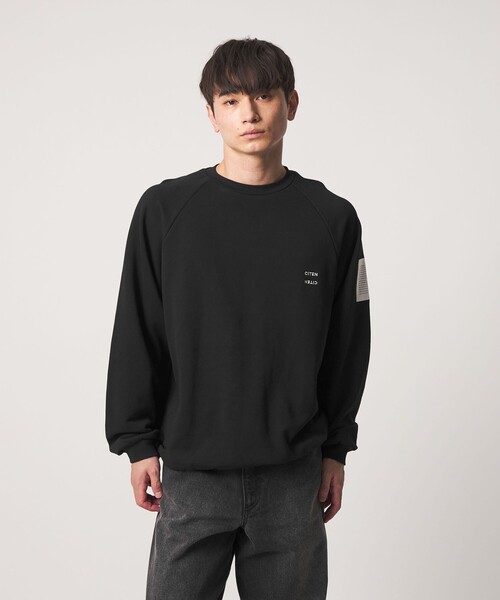 CITEN(シテン)の「<CITEN>フレンチミリタリーライトスウェットシャツ(スウェット・メンズ・ホワイト/グレー系/ブラック・M/L)」の6枚目の写真