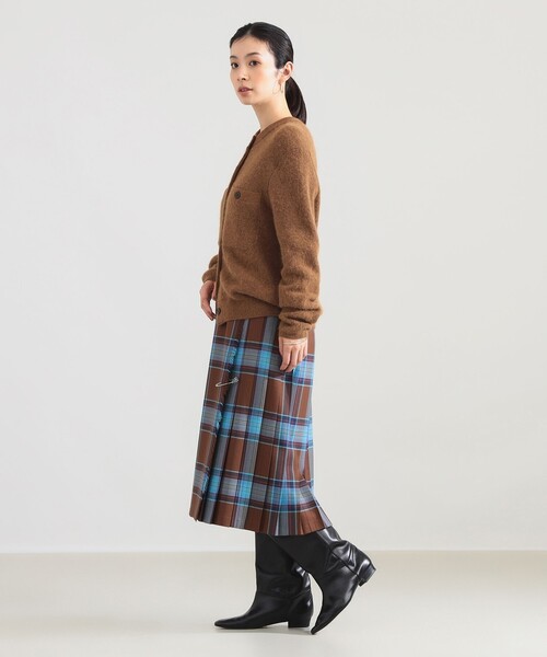 Demi-Luxe BEAMS(デミルクス ビームス)の「アルパカ シャギー カーディガン(ニット/セーター・レディース・ブラウン系その他3/ホワイト・ONE SIZE)」の6枚目の写真