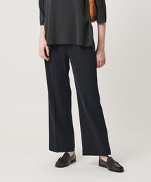 【WEB限定 Wardrobe DAILY MINIMAL】ダブルクロス フレアパンツ ウォッシャブル