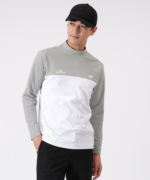New Balance Golf(ニューバランスゴルフ)の「長袖 モックネック プルオーバー (MENS)(Tシャツ/カットソー・メンズ・グレー系その他3/ブラック・LARGE/X-LARGE/MEDIUM)」の1枚目の写真