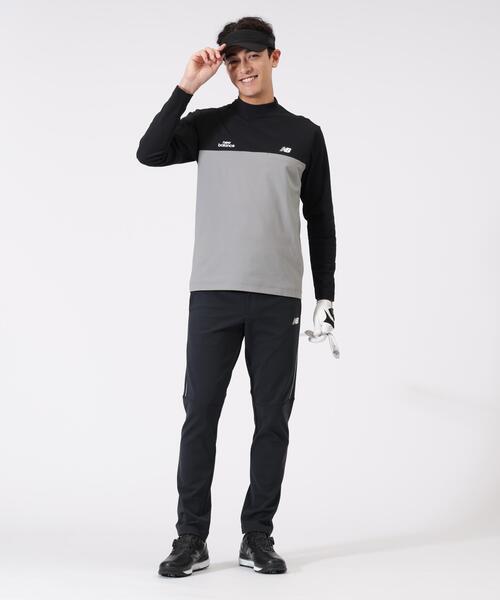 New Balance Golf(ニューバランスゴルフ)の「長袖 モックネック プルオーバー (MENS)(Tシャツ/カットソー・メンズ・グレー系その他3/ブラック・LARGE/X-LARGE/MEDIUM)」の4枚目の写真