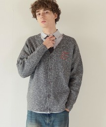 《UNISEX》フラワーシシュウカーディガン