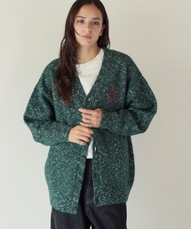 《UNISEX》フラワーシシュウカーディガン