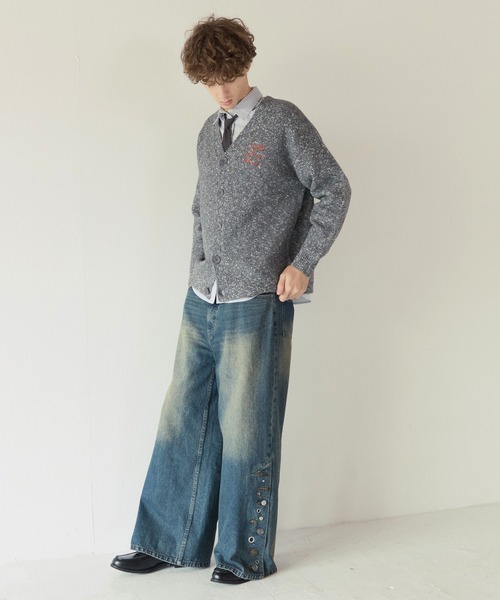 PBLIM(ページボーイリム)の「《UNISEX》フラワーシシュウカーディガン(カーディガン/ボレロ・レディース・グリーン/グレー・FREE)」の16枚目の写真