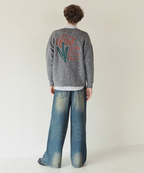 PBLIM(ページボーイリム)の「《UNISEX》フラワーシシュウカーディガン(カーディガン/ボレロ・レディース・グリーン/グレー・FREE)」の17枚目の写真