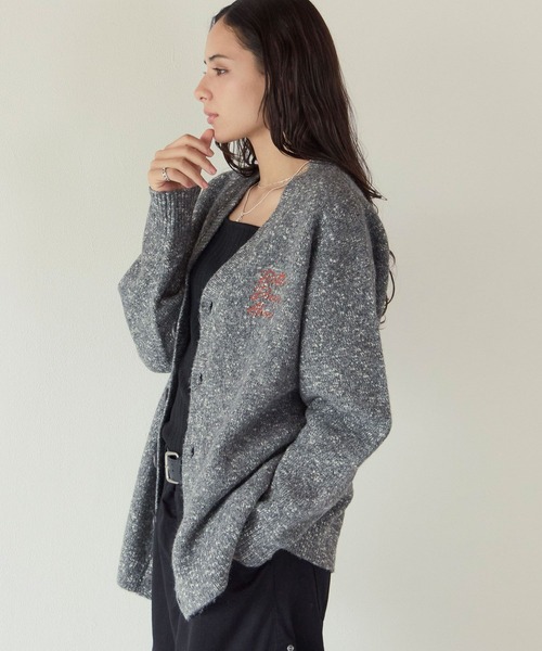 PBLIM(ページボーイリム)の「《UNISEX》フラワーシシュウカーディガン(カーディガン/ボレロ・レディース・グリーン/グレー・FREE)」の7枚目の写真